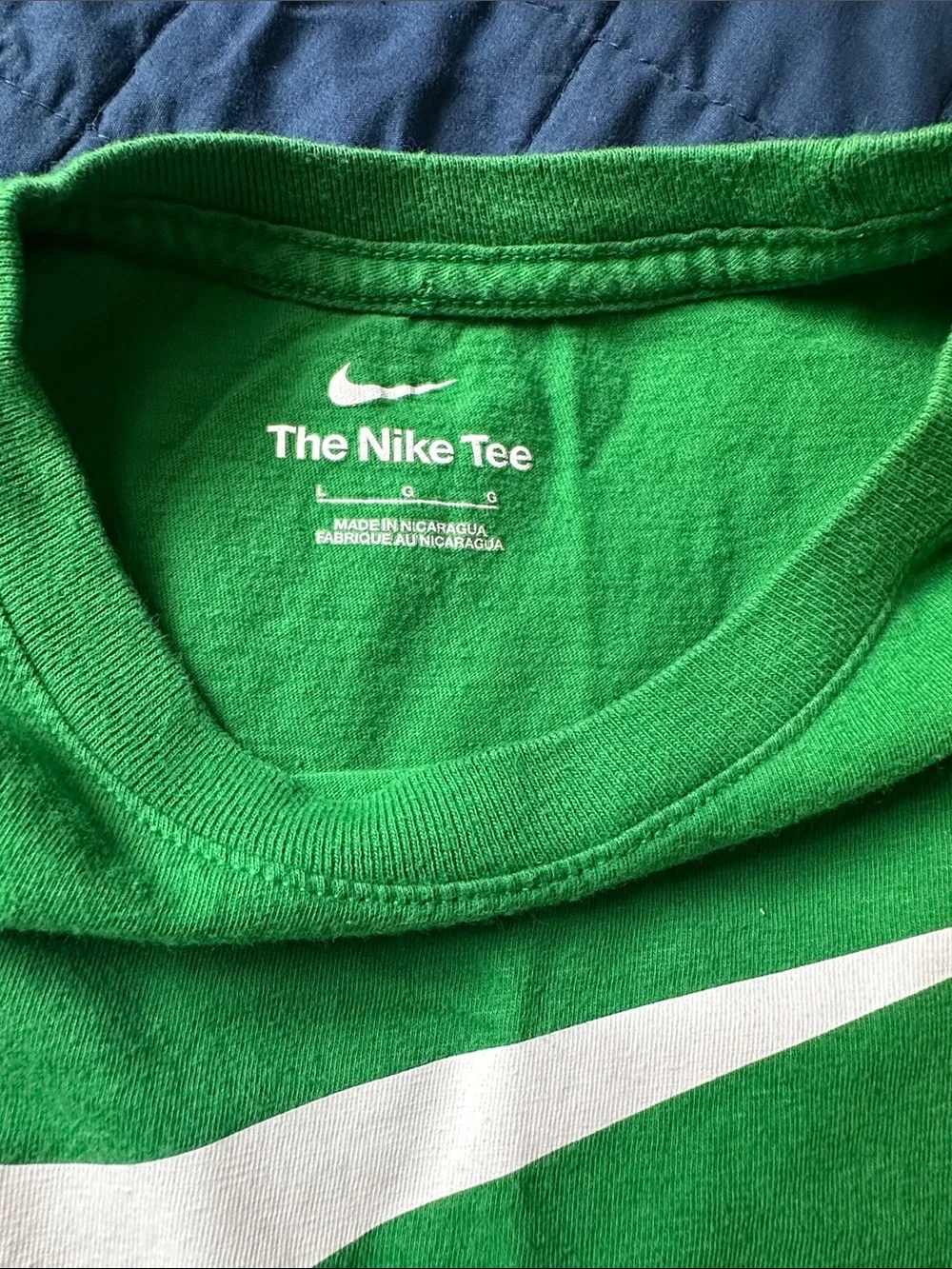 Nike Bright Green Short-Sleeve Tee with White Swoosh